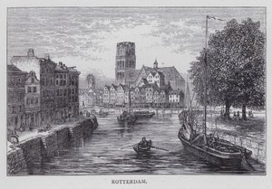 Rotterdam (grawerowanie) autorstwa English School