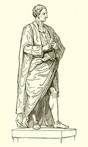 Roubiliacs Statua Newtona z kaplicy Trinity College autorstwa English School