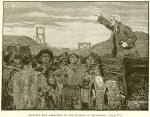 Rowland Hill przemawia do Colliers z Kingswood autorstwa English School
