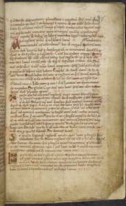 Royal 13. A.XI, f.5 Rysunki początkowe i marginalne, Computus, Helperic of Auxerre (welum); autorstwa English School