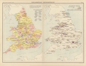 Atlas Królewski, ok. 1900: Reprezentacja Parlamentarna (kolor lito) autorstwa English School