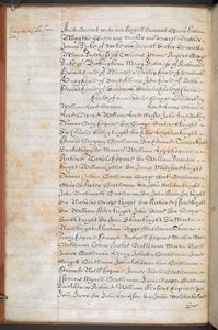 Royal Charter przyznany Royal English Merchant Adventurers Company handlującej w Afryce autorstwa English School