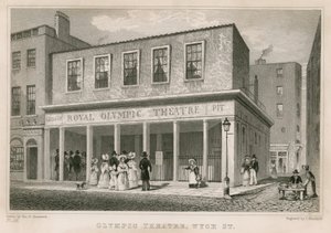 Royal Olympic Theatre, Wych Street, Londyn autorstwa English School
