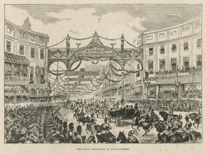 Procesja królewska na Regent Street autorstwa English School