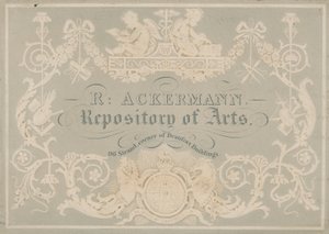 Rudolph Ackermann, Karta Handlowa, tłoczona przez Dobbs autorstwa English School