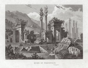Ruiny Persepolis autorstwa English School