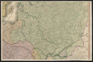 Rosja, z Europy, opisująca wszystkie zmiany na Terytorium, wraz z ich odchyleniami w liniach granicznych jej kilku Imperiów i Państw, uzgodnionych i potwierdzonych ostatecznym traktatem paryskim, 20 listopada 1815, opublikowanym 1816 (kolorowe engravi autorstwa English School