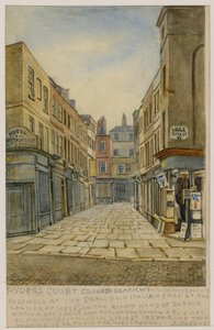 Ryders Court i róg Lisle Street, Londyn (wc na papierze) autorstwa English School