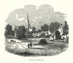 Ryton, Durham (grawerowanie) autorstwa English School