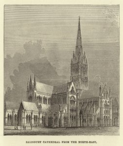 Katedra w Salisbury od strony północno-wschodniej autorstwa English School