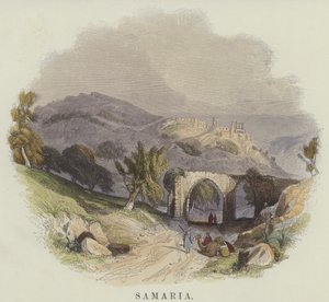 Samaria (kolorowy grawer) autorstwa English School