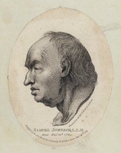 Samuel Johnson, angielski pisarz i leksykograf (akwaforta) autorstwa English School