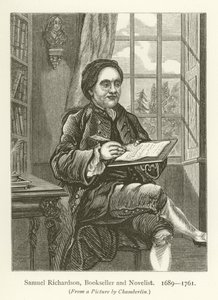 Samuel Richardson, księgarz i powieściopisarz autorstwa English School