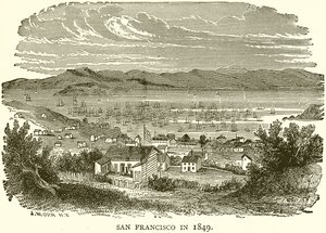 San Francisco w 1849 r. autorstwa English School