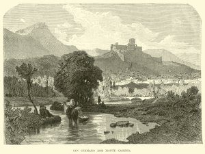 San Germano i Monte Cassino autorstwa English School