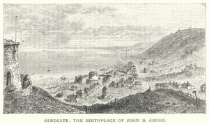 Sandgate, miejsce narodzin Johna B. Gougha (rycina) autorstwa English School