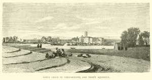 Santa Croce w Gerusalemme i akwedukt Nerona autorstwa English School