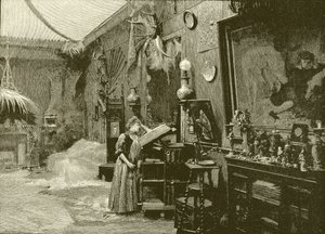 Sarah Bernhardt w swojej pracowni autorstwa English School