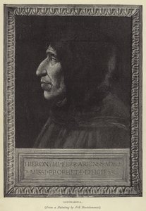 Savonarola (grawerowanie) autorstwa English School