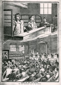 Scena w Old Bailey: Najbardziej sensacyjny proces stulecia – Oscar Wilde autorstwa English School
