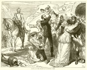 Scena na Odsieczowi Lucknow, 1858 autorstwa English School