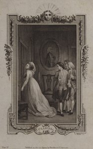 Scena z Clarissy — Samuel Richardson autorstwa English School
