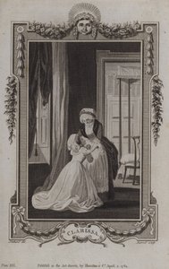Scena z Clarissy — Samuel Richardson autorstwa English School