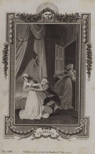 Scena z Clarissy — Samuel Richardson autorstwa English School