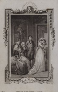 Scena z Clarissy — Samuel Richardson autorstwa English School