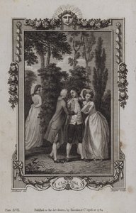 Scena z Clarissy — Samuel Richardson autorstwa English School