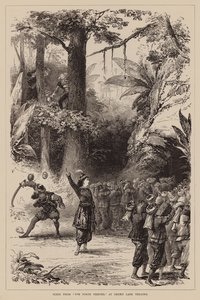 Scena z "Czterdziestu złodziei" w Drury Lane Theatre (rycina) autorstwa English School