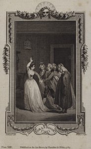 Scena z Historii Sir Charlesa Grandisona autorstwa Samuela Richardsona autorstwa English School