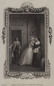 Scena z Historii Sir Charlesa Grandisona autorstwa Samuela Richardsona autorstwa English School