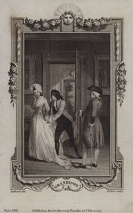 Scena z Historii Sir Charlesa Grandisona autorstwa Samuela Richardsona autorstwa English School