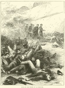 Scena w więzieniu La Roquette, 1871 autorstwa English School
