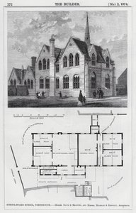 Szkoła-Board School, Portsmouth (Grawerowanie) autorstwa English School