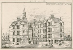 Rada Szkolna dla Londynu, Great Hunter Street Schools, Old Kent Road autorstwa English School
