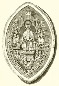 Pieczęć Uniwersytetu Oksfordzkiego, ok. 1300 autorstwa English School
