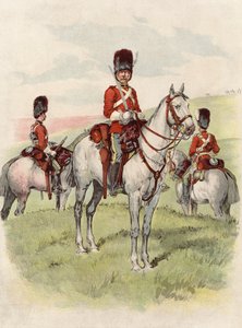 Second Dragoni, Royal Scots Greys (chromolitho) autorstwa English School