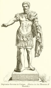 Septymiusza Sewera w kirysie. (Pomnik w Muzeum w Monachium) autorstwa English School