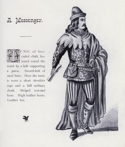 Król Ryszard III Szekspira: Posłaniec (lito) autorstwa English School