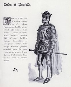 Król Ryszard III Szekspira: Książę Norfolk (lito) autorstwa English School