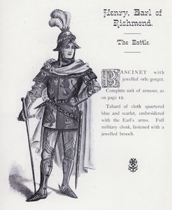 Król Ryszard III Szekspira: Henryk, hrabia Richmond, Bitwa (lito) autorstwa English School