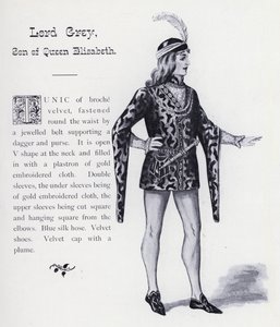 Król Ryszard III Szekspira: Lord Grey, syn królowej Elżbiety (lito) autorstwa English School