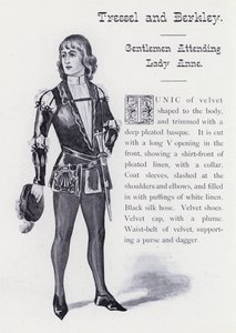 Król Ryszard III Szekspira: Tressel i Berkley, Panowie z Lady Anne (lito) autorstwa English School