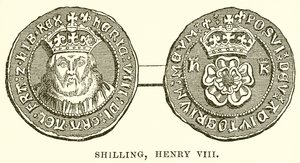 Szyling, Henryk VIII autorstwa English School