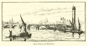 Strzelanie do wież Waterloo autorstwa English School