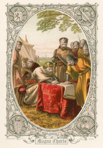 Podpisanie Magna Carta autorstwa English School