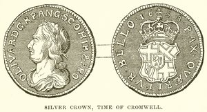 Srebrna Korona, Czas Cromwella autorstwa English School