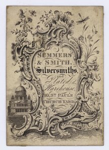 Złotnicy, Summers & Smith, karta handlowa autorstwa English School